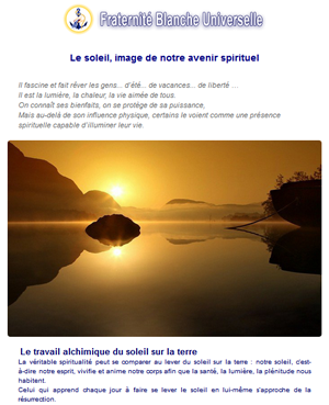 Info'lettre le soleil