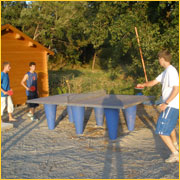 une partie de ping-pong